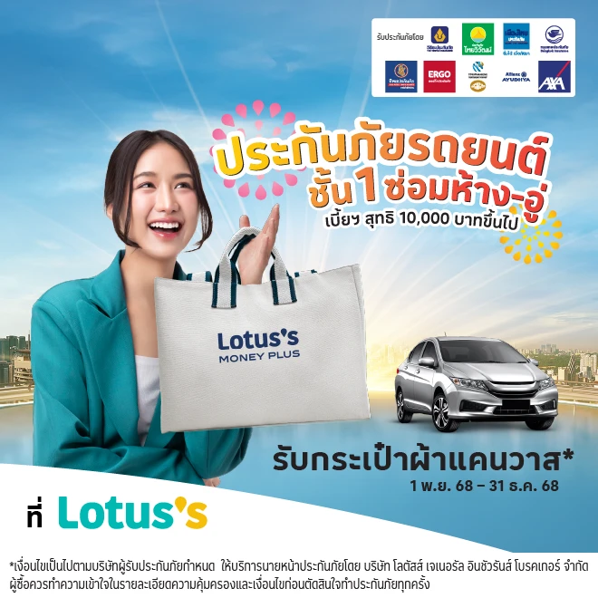 ประกันภัยรถยนต์ชั้น 1 หรือชั้น 2+