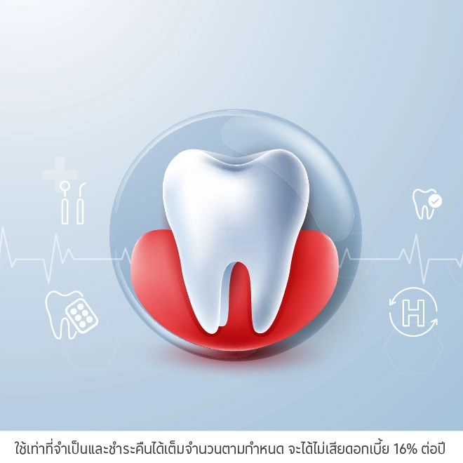 ผ่อนแพ็กเกจทันตกรรม 0% สูงสุด 10 เดือน