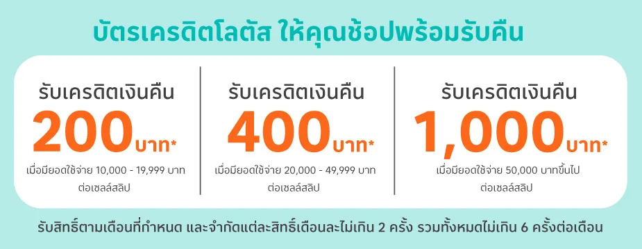 รับเครดิตเงินคืน