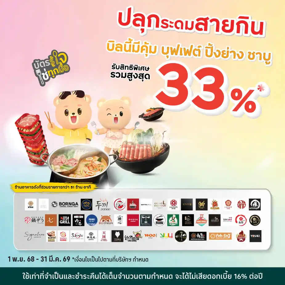 ปลุกระดมสายกิน บิลนี้มีคุ้ม บุฟเฟต์ ปิ้งย่าง ชาบู