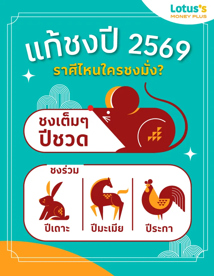 เช็กปีชง 2569 พร้อมวิธีแก้ปีชง