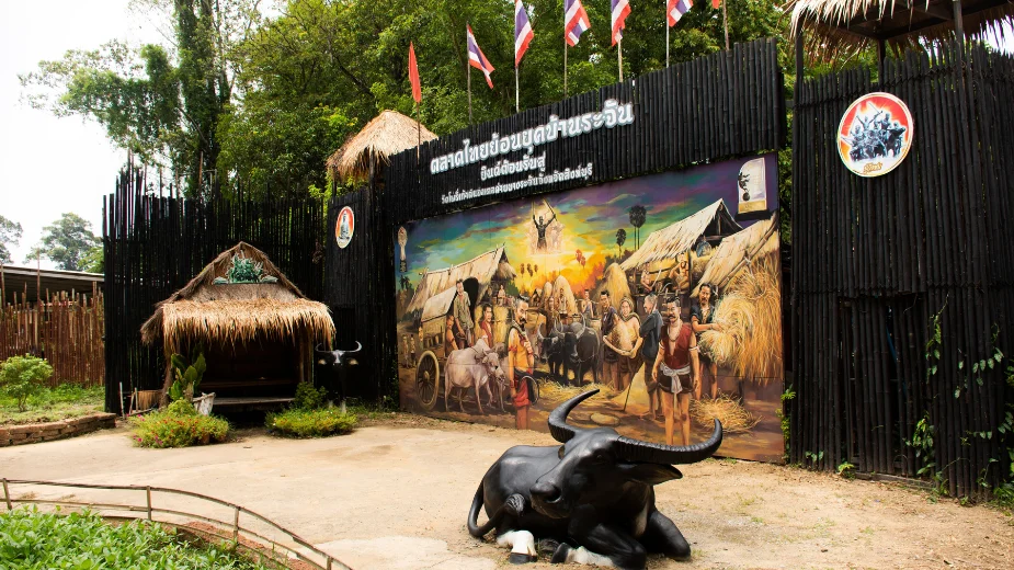 ตลาดไทยย้อนยุคบ้านบางระจัน สิงห์บุรี