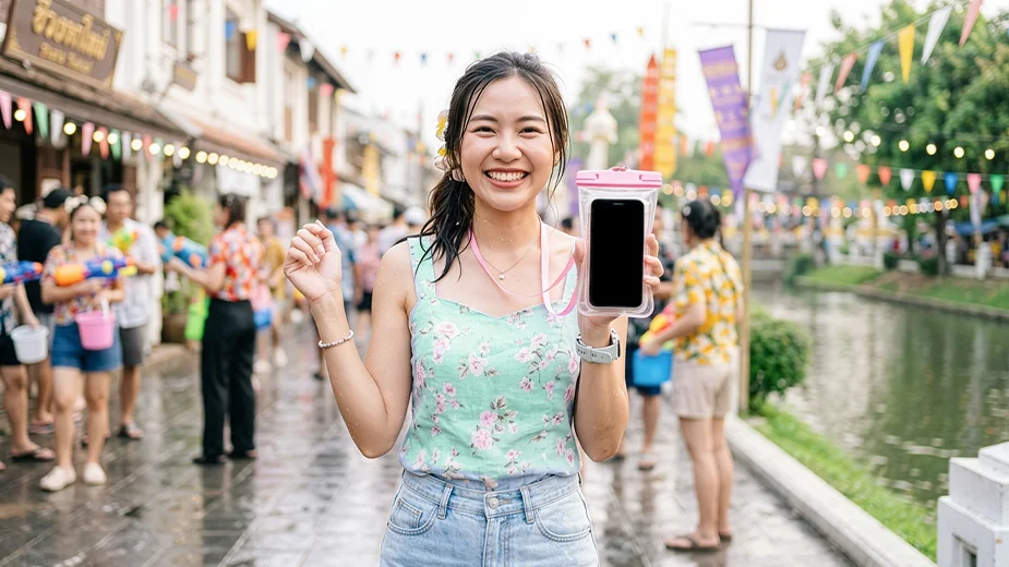 สมาร์ตโฟนต้องใส่ซองกันน้ำ