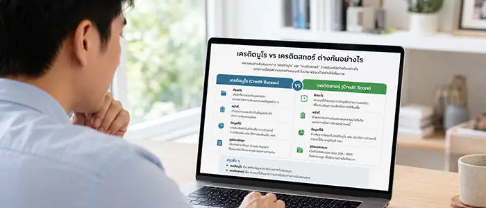 เครดิตบูโร vs เครดิตสกอร์ แตกต่างกันอย่างไร
